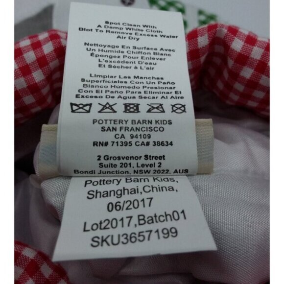 Pottery Barn Kids Paul Snowman Snowflakes Christmas Holiday Stocking Quilted - Picture 9 of 10